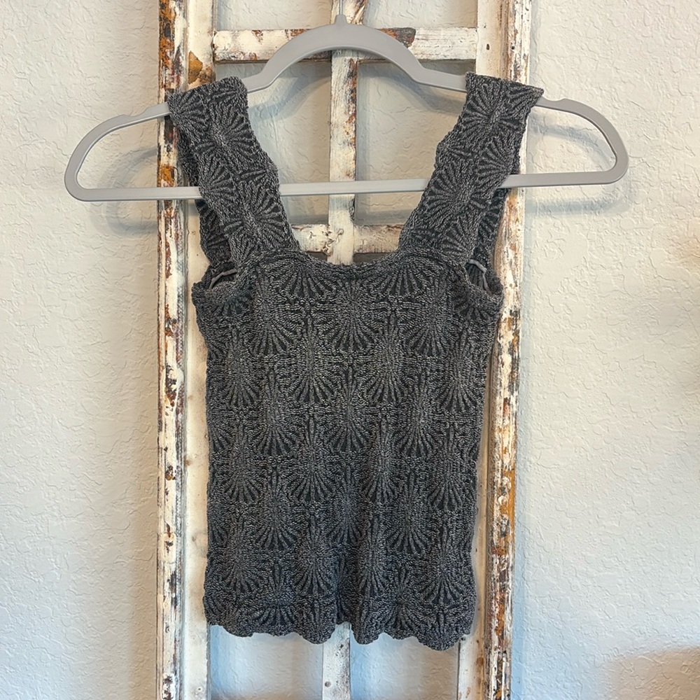 free people love letter tank black